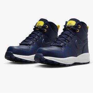 Nike monoa boots athletic boys youth 2 lace up Ltr GS Obsidian/Summit White